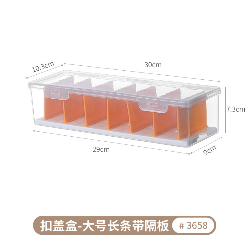 [Special Offer] Transparent Storage Box Flip-Top Organizer Multi-Purpose Square Storage Box Miscellaneous Box 20 Sizes