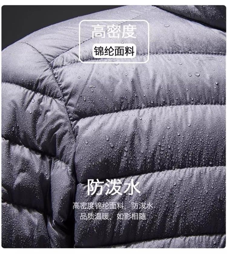 2024 New Style Lightweight Cotton Western Style Clothing Men's Short Lightweight Anti-Season Light Warm Jacket Fashionable Stitching
