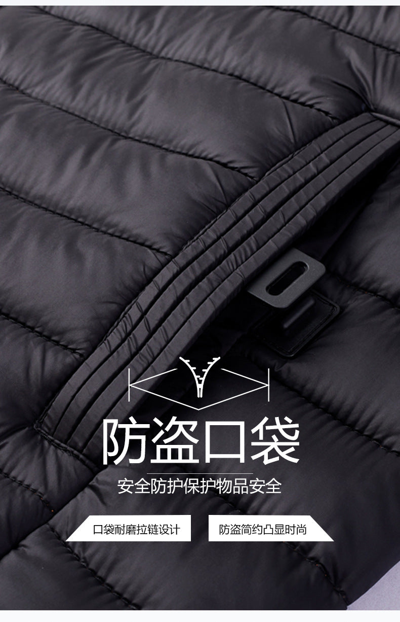 2025 Autumn/Winter Ribbed Jacket with Zipper, Detachable Hood, Men's Cross-Border E-Commerce Dropshipping, 2025 New Model