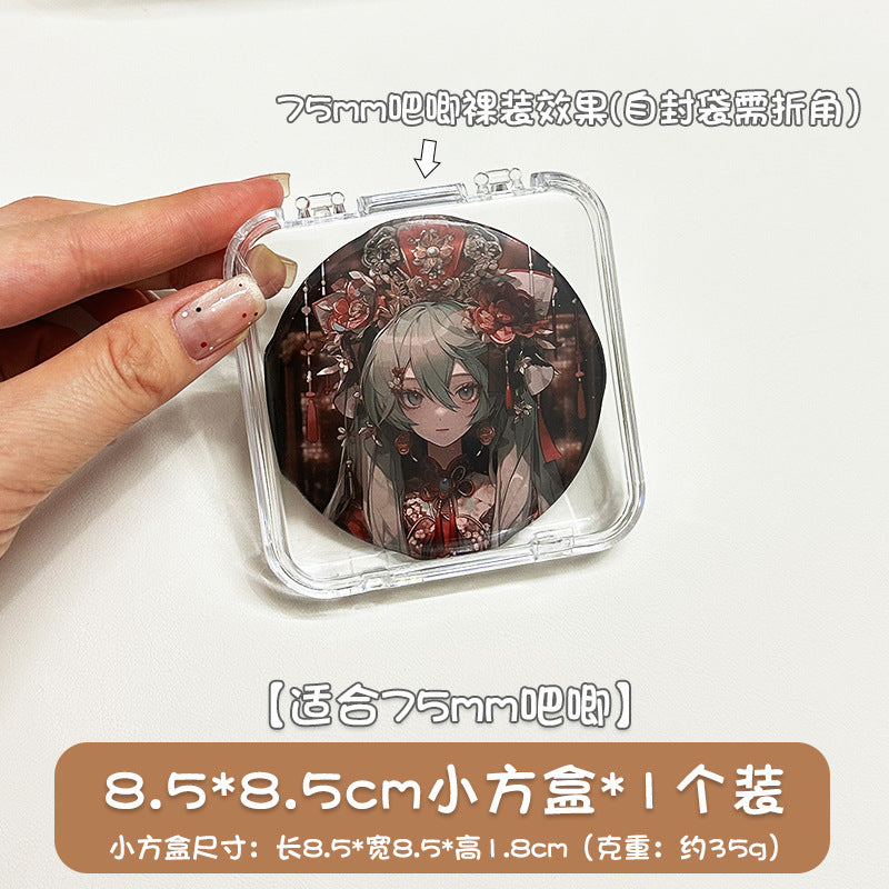 Transparent Bar Storage Box Dust-Proof and Moisture-Proof Protective Cover Desktop Badge Display Frame Food and Toy Millet Storage Display Stand