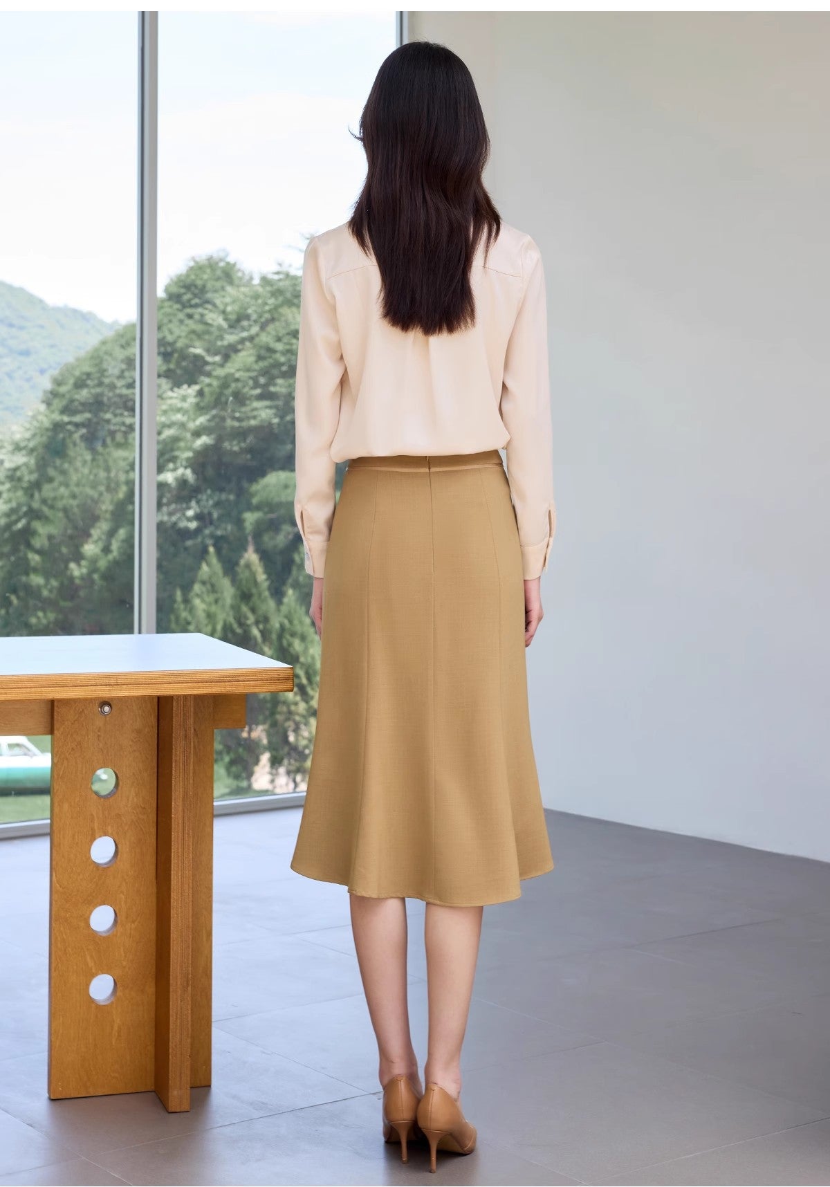 Summer New Style High-End Professional Women's Skirt Suit, Fashionable and Elegant Goddess Style Long-Sleeved Shirt and Skirt Formal Wear Ol
