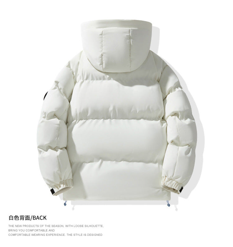 Autumn and Winter New Graphene Cotton Coat, Warm Couple's Same Style Hooded Cotton Jacket, Thickened Winter Coat