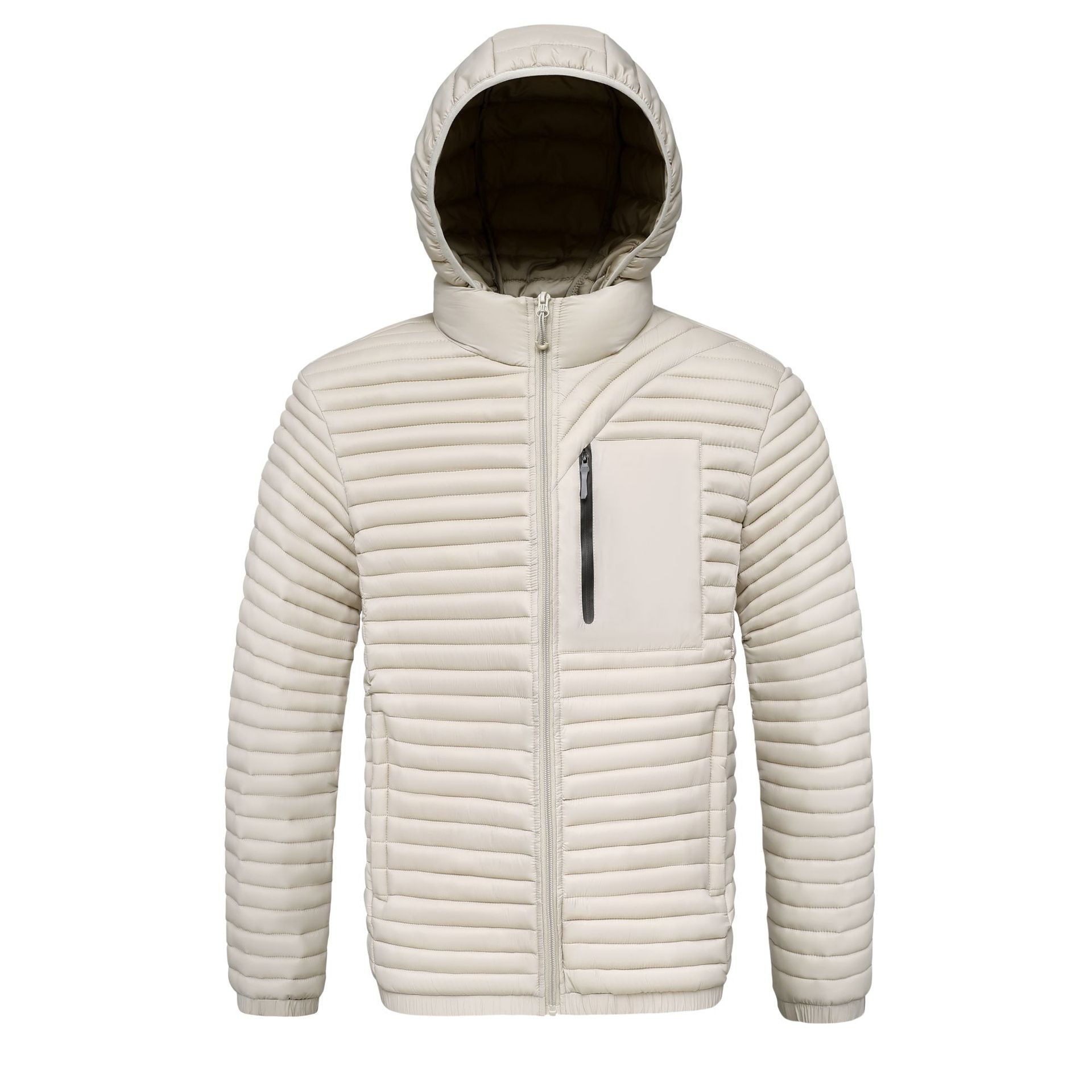 Cross-Border Men's Cotton Jacket 2025 Autumn and Winter Graphene Detachable Hood Amazon Wish Ribbed Cotton Coat Thickened