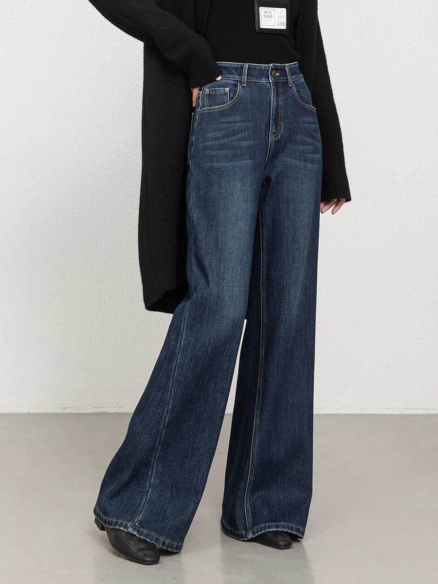 If the 2025 Winter New Style Fleece-Lined and Thickened Women's Jeans Are Four-Way Stretch, Warm, Long, Flared Pants 8120H