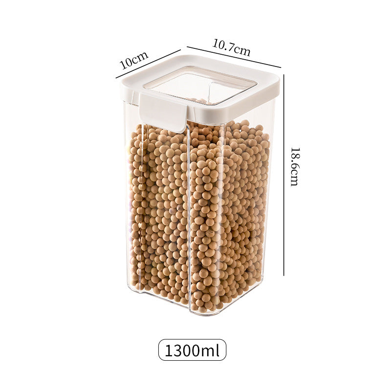 Sealed Jar for Grains, Kitchen Large Storage Sealed Box for Food, Dry Goods, Snacks, Transparent Moisture-Proof Storage Jar