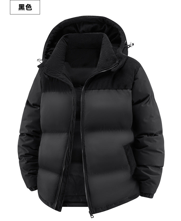 Cross-Border Large Size Hot-Selling Hooded Removable Couple High-Quality Cotton Clothing Autumn and Winter Thickened Cotton Windproof and Warm Cotton Clothing