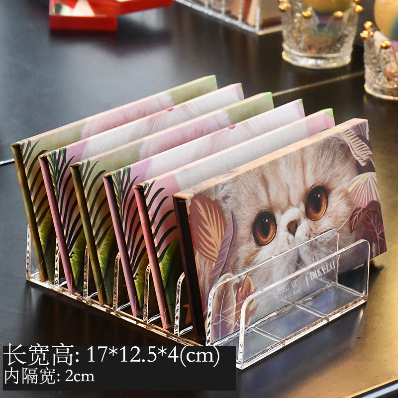 Cross-border Eye Shadow Plate Storage Rack Transparent Powder Cake Box Desktop Drawer Split-compartment Cosmetic Cosmetic Storage Rack Customization