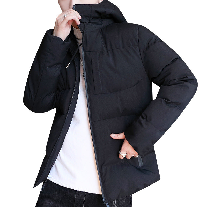Winter new men's cotton-padded coat padded coat cotton-padded coat tide brand winter hooded versatile down cotton-padded jacket #933