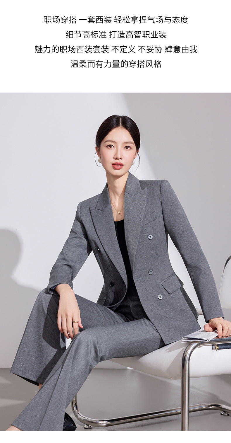 2025 Autumn and Winter Casual Fashion Suit Pants Business Wear Women's Cross-Border Export Pants Suit 6913