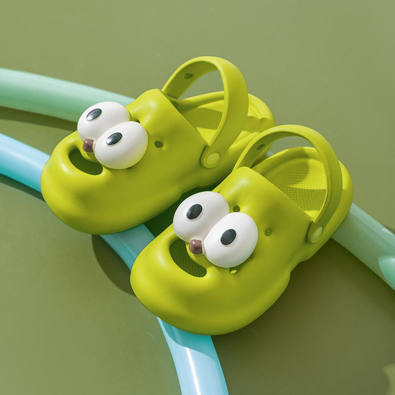 Summer explosion three-dimensional creative cute eyes dog sandals non-slip wear-resistant EVA home outdoor two-wear sandals