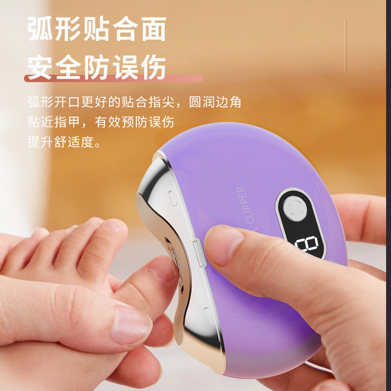 11 Electric Nail Clippers High Quality Ultra-Quiet Adult Manicure Rechargeable Nail Polisher Automatic Nail Clippers with Light
