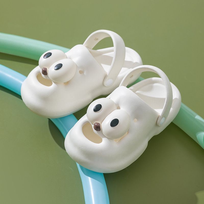 Summer explosion three-dimensional creative cute eyes dog sandals non-slip wear-resistant EVA home outdoor two-wear sandals
