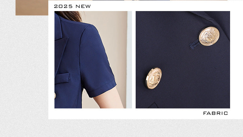 Black Slim Business Suit suit Jacket Female Student Civil Servant Interview Hotel Manager Dress Overalls