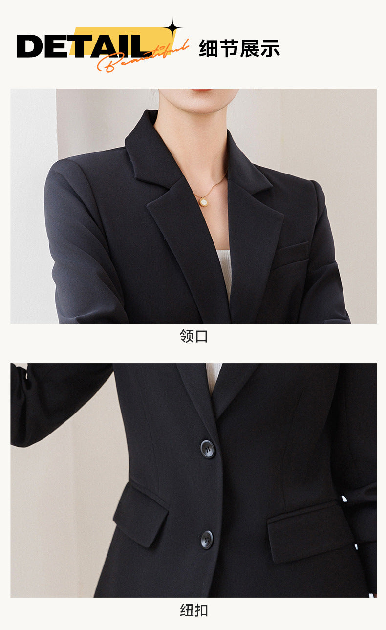 Cross-Border Off-White Blazer for Women, High-End Spring New Style Professional Suit, Fashionable and Elegant Formal Workwear