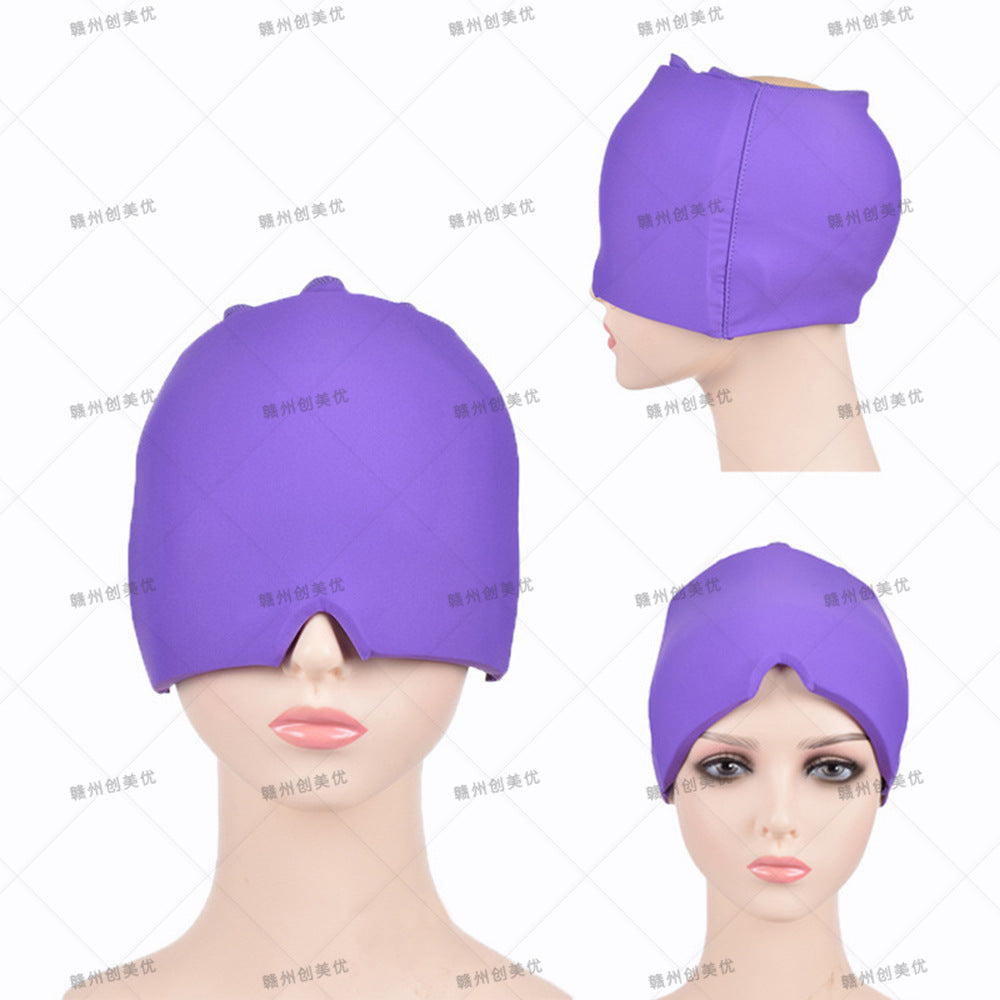 Amazon facial cold compress headgear gel Ice compress headgear Ice Cap solid gel headgear Ice Cap