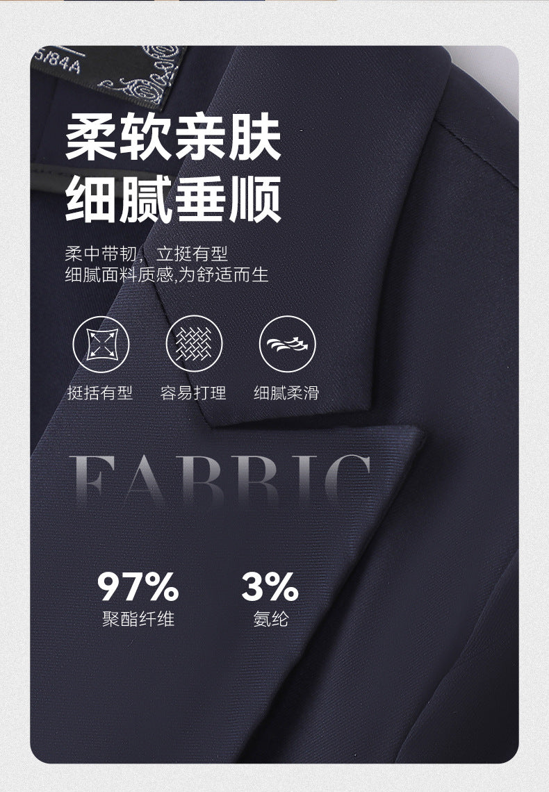 Black Slim Business Suit suit Jacket Female Student Civil Servant Interview Hotel Manager Dress Overalls