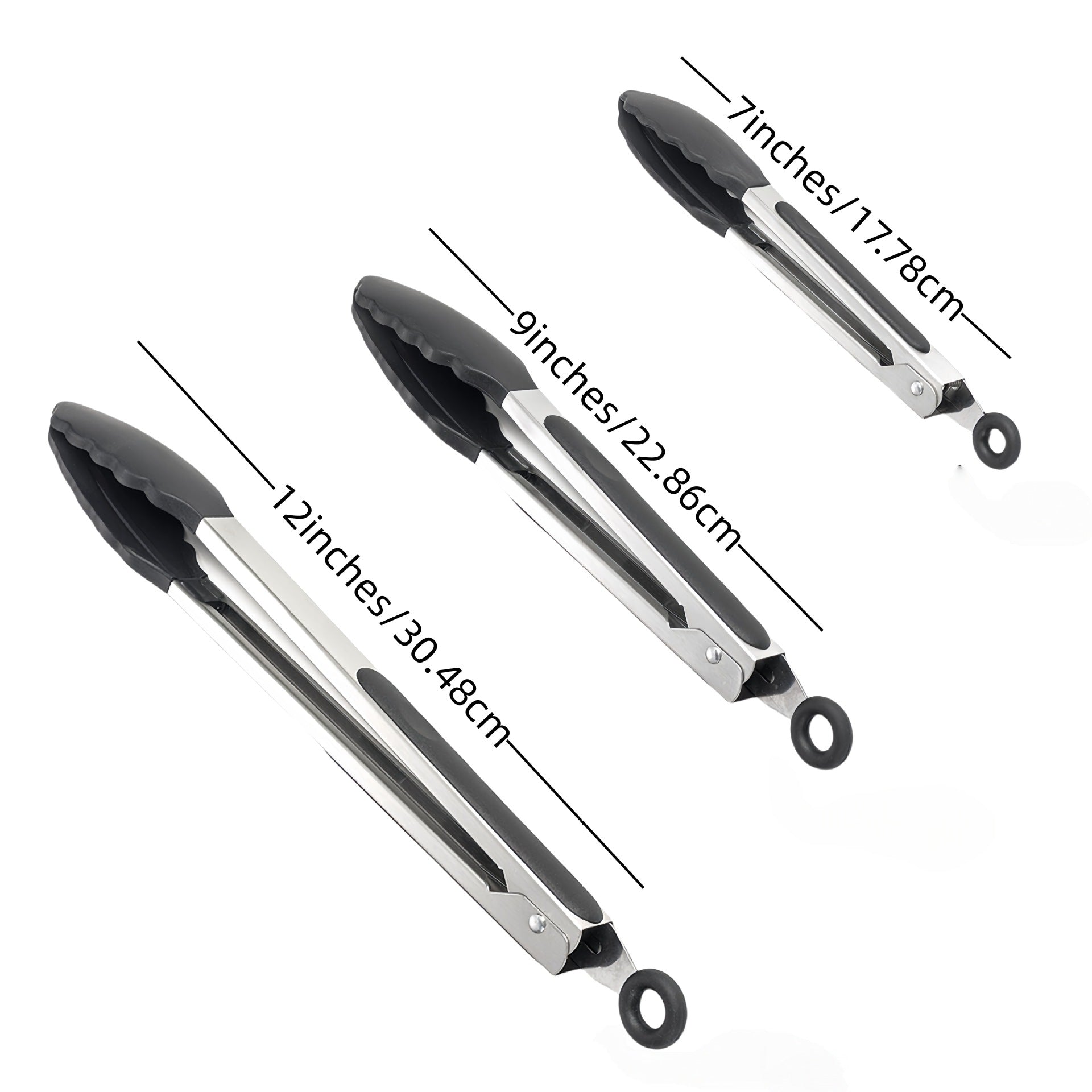 Cross-Border Silicone Clips, High Temperature Resistant Kitchen Anti-Scalding Barbecue Barbecue Clips, Food Clips, Household Stainless Steel Steak Clips