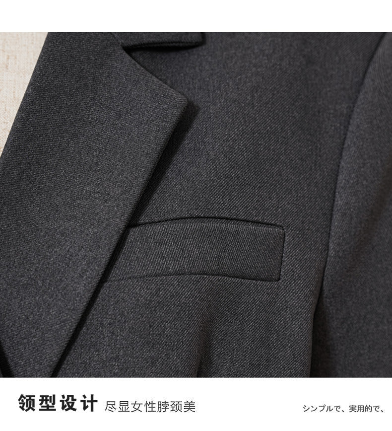 Navy Blue Suit Jacket for Women Spring & Fall 2025 New Casual Korean Style High-End Small Workplace Suit Suit