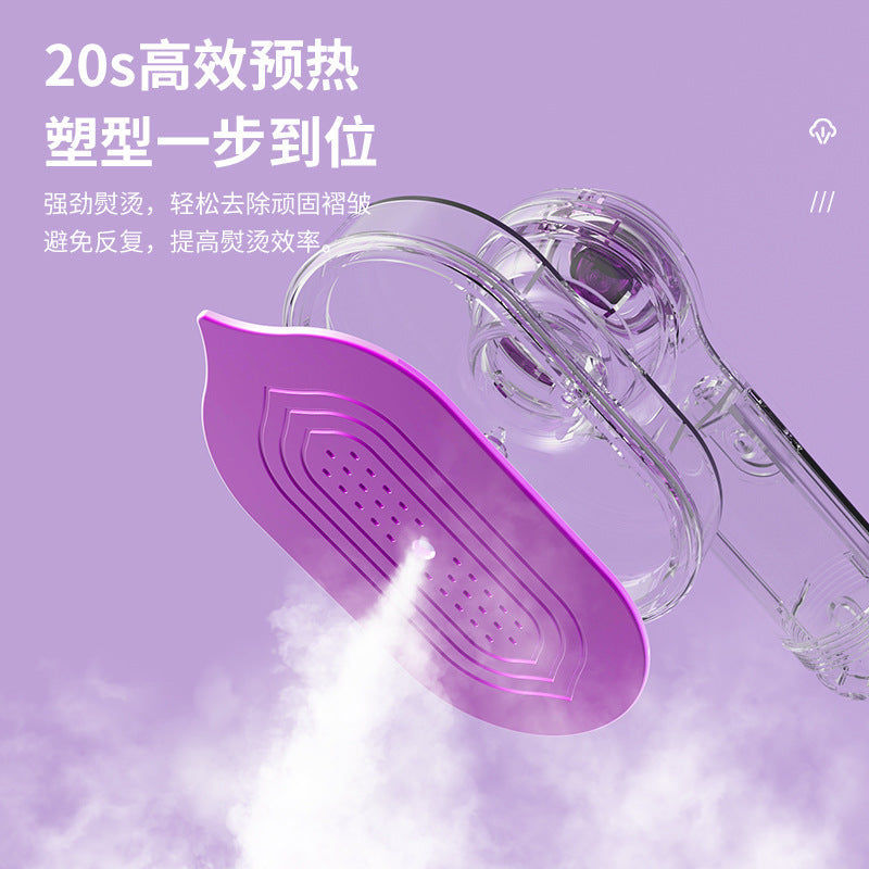 Household small mini portable wet and dry dual-use rotary folding atomizing steam electric ironing and ironing machine
