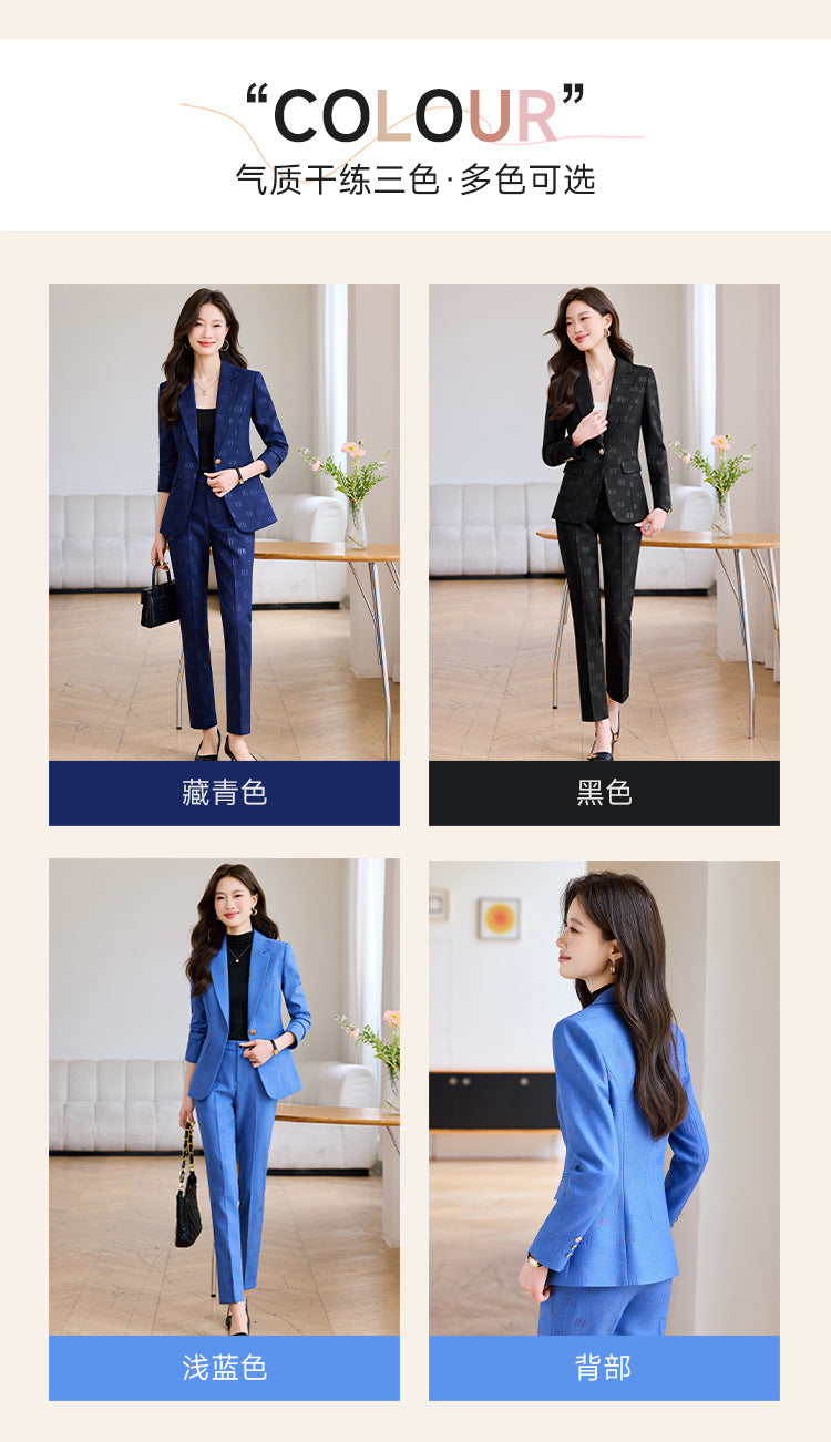 High-End Fashion Letter Printed Suit Suit for Women Spring & Fall 2025 New Design Exquisite Suit Two-Piece Set