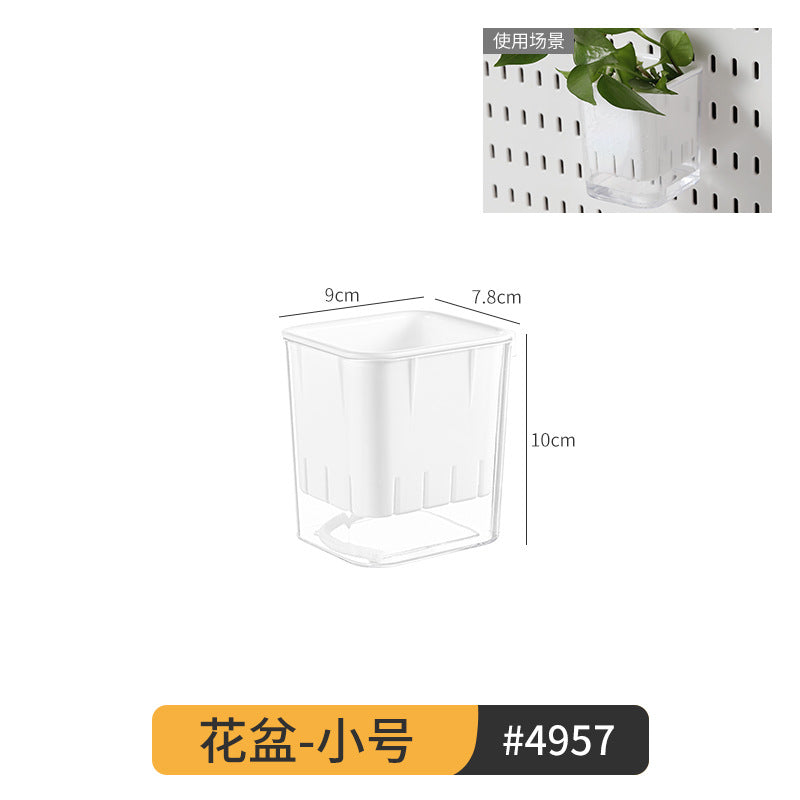 Extra-Large Perforated Board Self-Adhesive No-Drill Storage Rack Kitchen Wall Nail-Free Hanging Board Bathroom Wall Storage Organizer