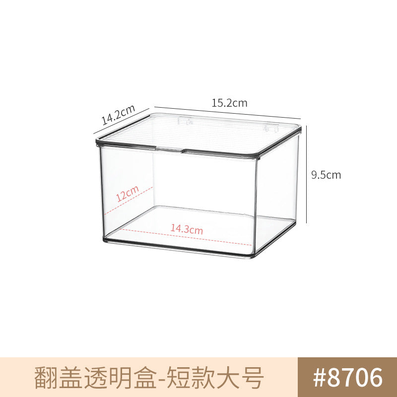 Makeup Cotton Swab Storage Box Makeup Remover Cotton Toothpick Line Acrylic Box Desktop Beauty Egg Cosmetics Storage Box