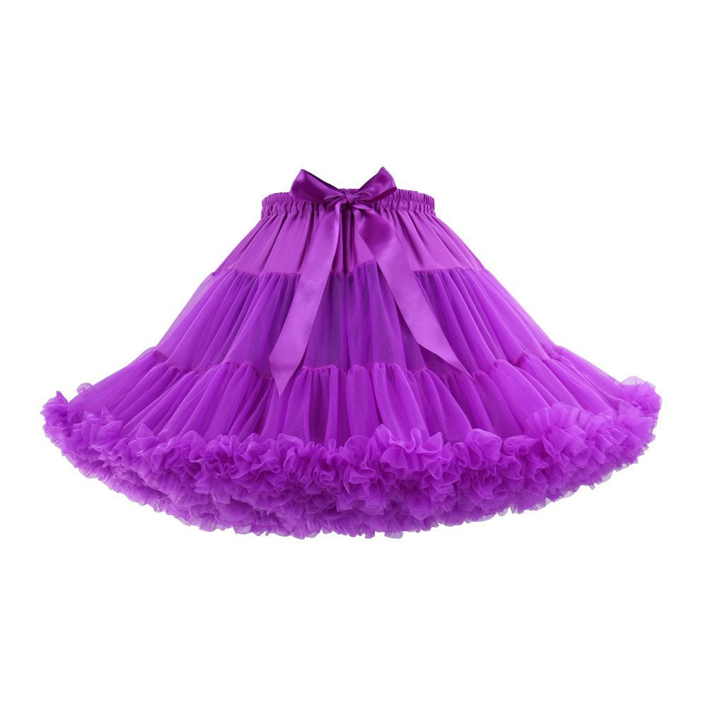 Adult Cloud Brace New Style Breathable Veil Skirt Super Veil Mesh Lolita Soft Girl Tutu Skirt Boneless Pirate Skirt