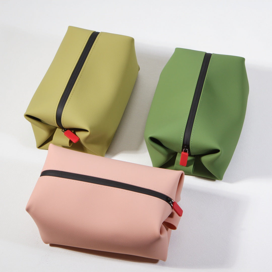 Wholesale Silicone Storage Bag Waterproof Travel Cosmetic Bag Toiletry Bag Small Objects Silicone Storage Box Large Capacity New Style