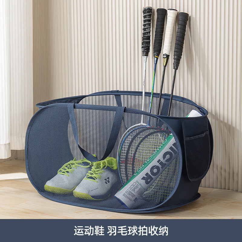 Source Manufacturer Pop-Up Storage Box Camping Picnic Swimming Badminton Racket Storage Bag Zipper Multi-Function