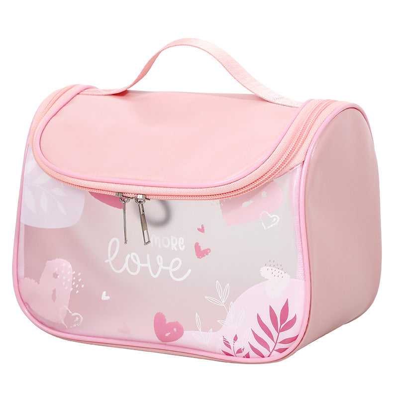 Cosmetic Bag Women's Portable Large Capacity Toiletry Bag Lipstick Portable Portable Travel Simple High Beauty Waterproof Storage Bag