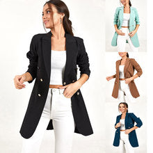 Independent Site Amazon Cross-Border Gold Velvet Short Top for Women 2025 New European and American Clothing Small Suit Jacket