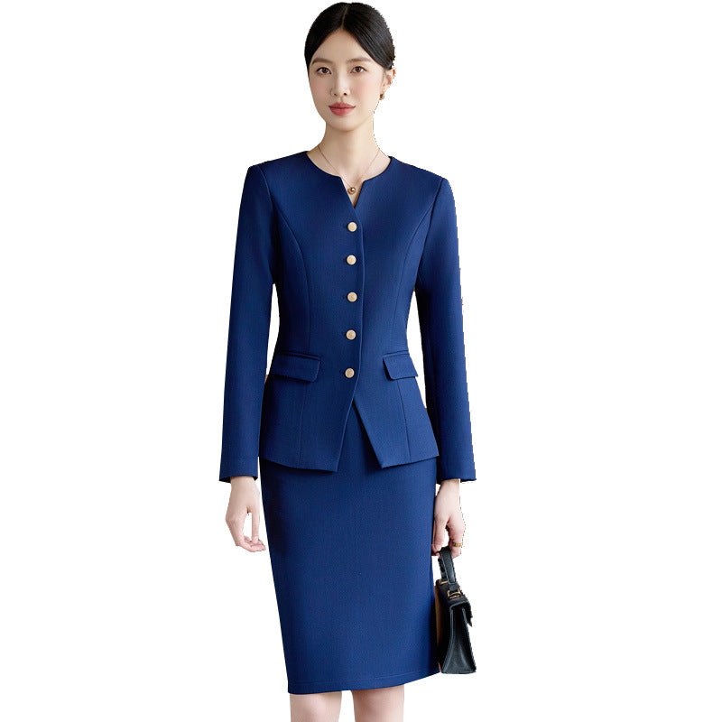 Suit Suit for Women Spring & Fall New Fashion Elegant Goddess Style Professional Wear Formal Wear Beauty Salon Jewelry Store Work Clothes