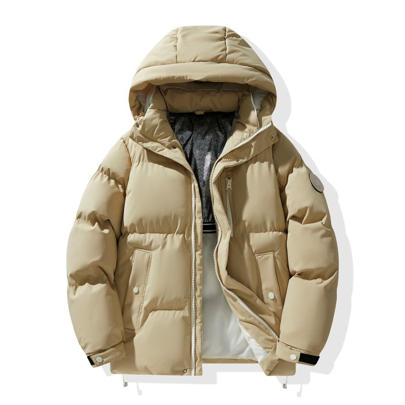 Autumn and Winter New Graphene Cotton Coat, Warm Couple's Same Style Hooded Cotton Jacket, Thickened Winter Coat