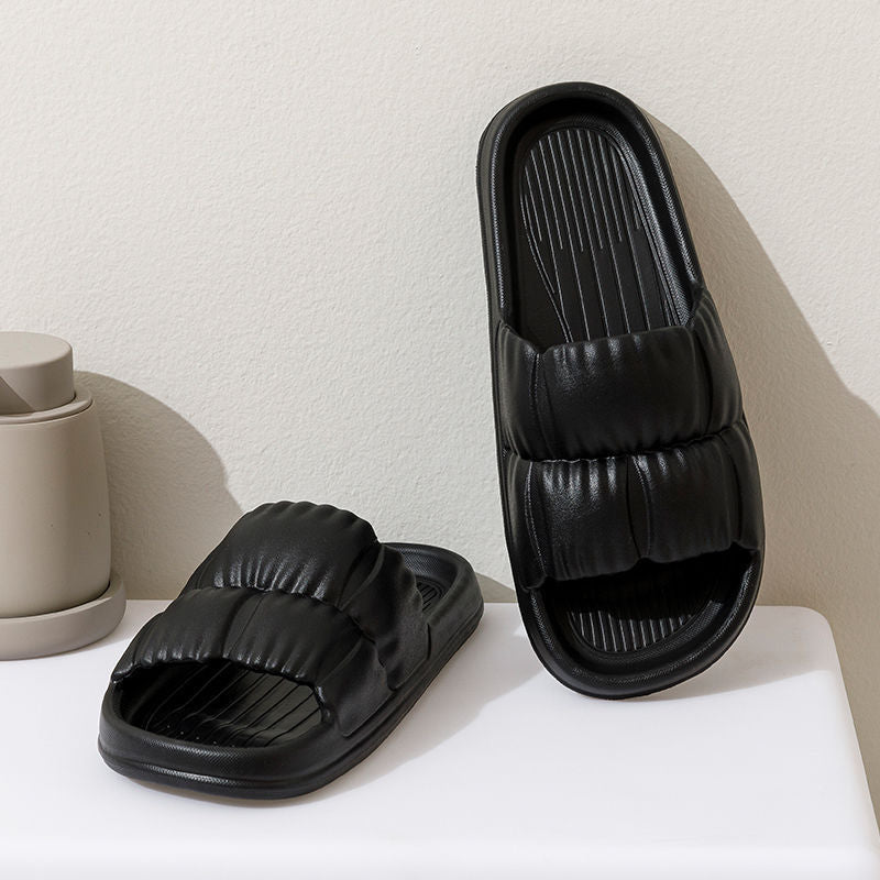 Slip Slippers Women's Summer Household Non-slip Bathroom Bathing Couple's Thick-soled Household Men's Summer Simple Sandals