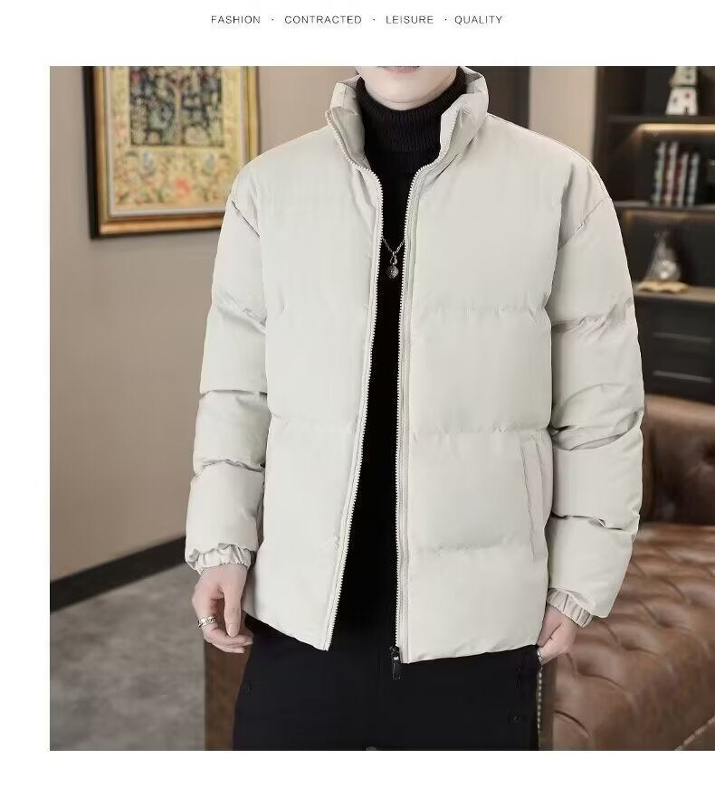 Winter Youth Stylish Cotton Jacket for Boys, Thickened Warm Padded Sports Casual Coat, Thickened Cold-Proof