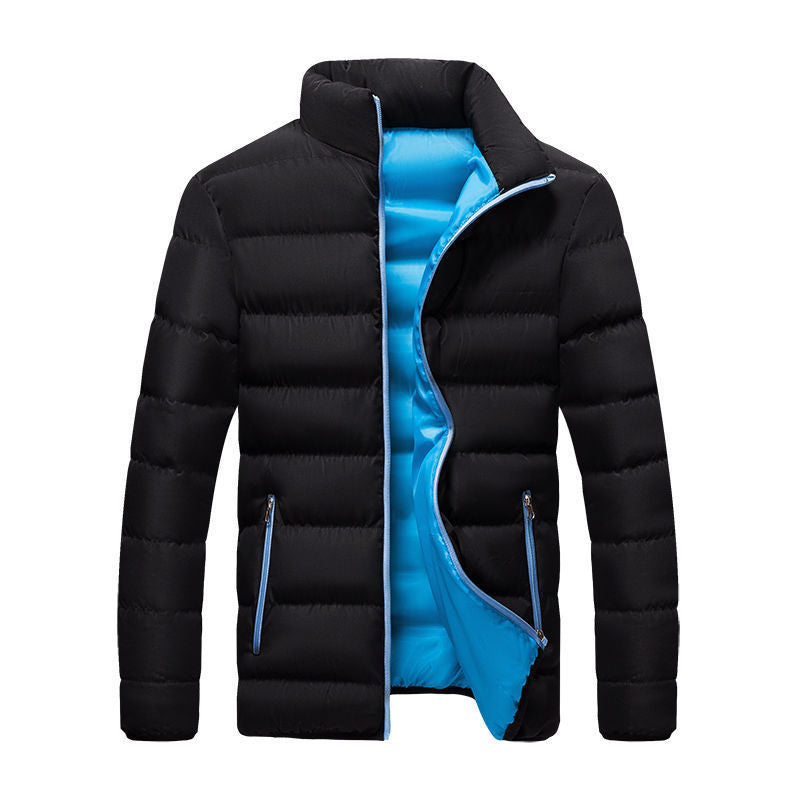Cotton Coat Men's Coat Youth Short Winter Clothes Korean Fashionable Men's Velvet Cotton Coat Winter Cotton Coat Student's Cotton Coat