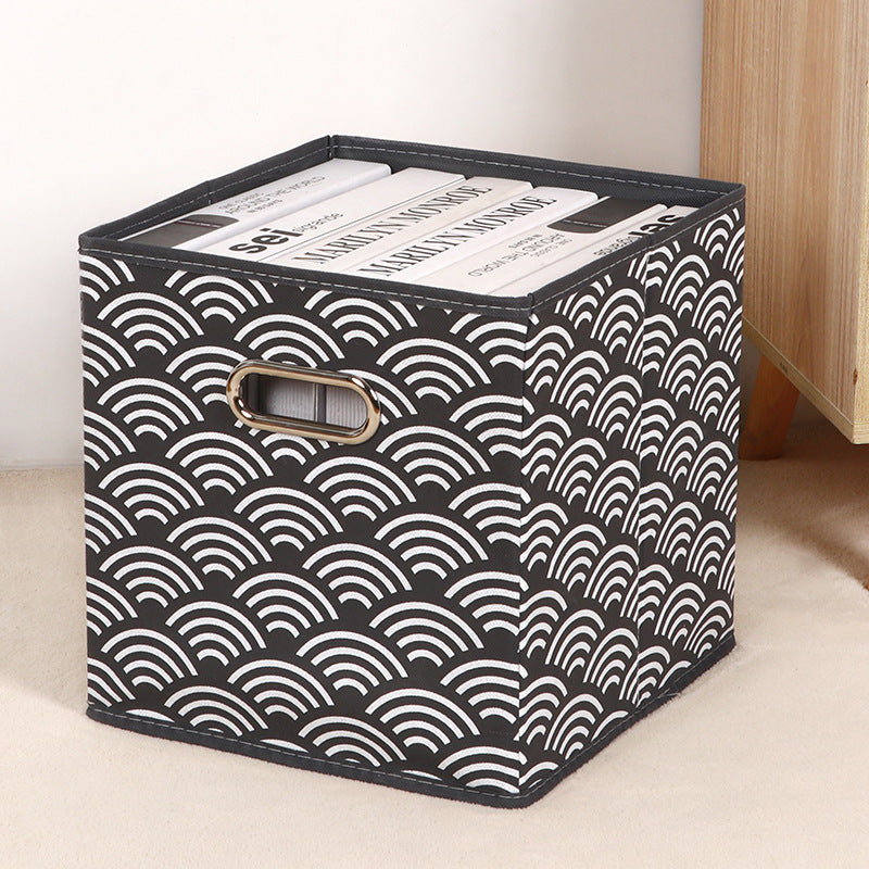 Amazon Lidless Storage Box Fabric Storage Box Foldable Large Drawer Storage Box Toy Storage Box