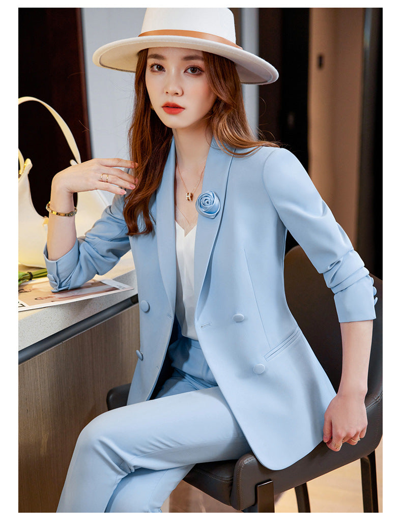 Cross-border spring business attire professional suit women's hotel front desk work clothes women's formal attire beautician work clothes