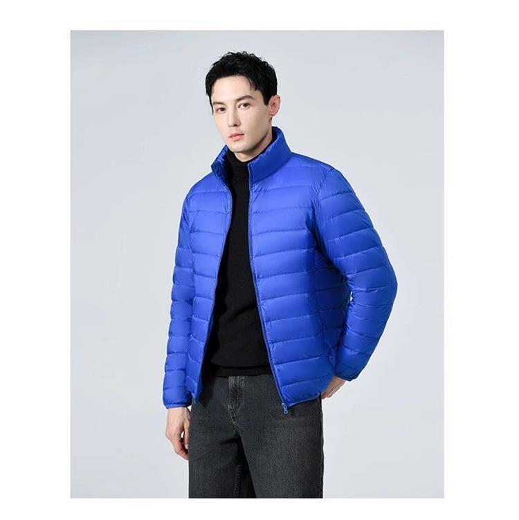 2024 New Style Lightweight Cotton Western Style Clothing Men's Short Lightweight Anti-Season Light Warm Jacket Fashionable Stitching