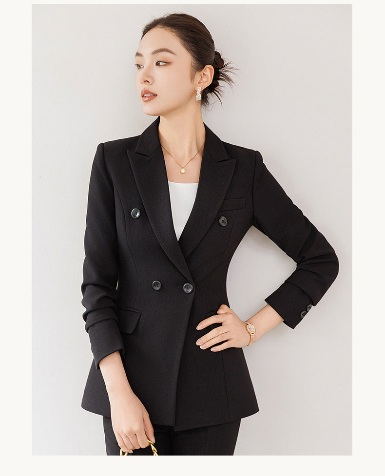 Cross-Border Women's Business Suit, Professional Attire for Interviews, College Student Blazer, Hotel High-End Elegant Workwear
