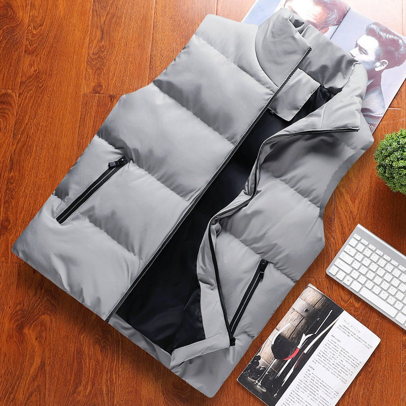 Men's Casual Fashion Vest for Autumn and Winter, Trendy Slim-Fit Jacket, Wholesale Dropshipping