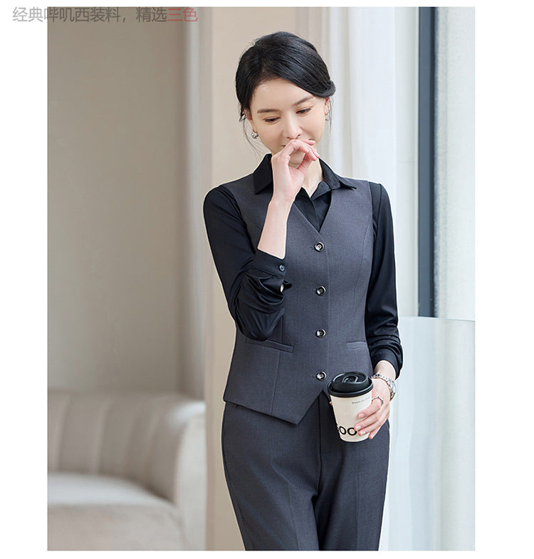 Professional Vest Suit Female Hotel Sales Office Waiter Formal Suit Vest Vest Property Teacher Work Clothes