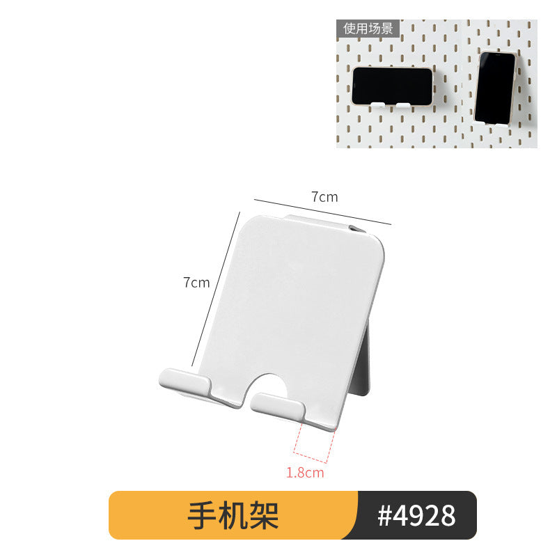 Extra-Large Perforated Board Self-Adhesive No-Drill Storage Rack Kitchen Wall Nail-Free Hanging Board Bathroom Wall Storage Organizer