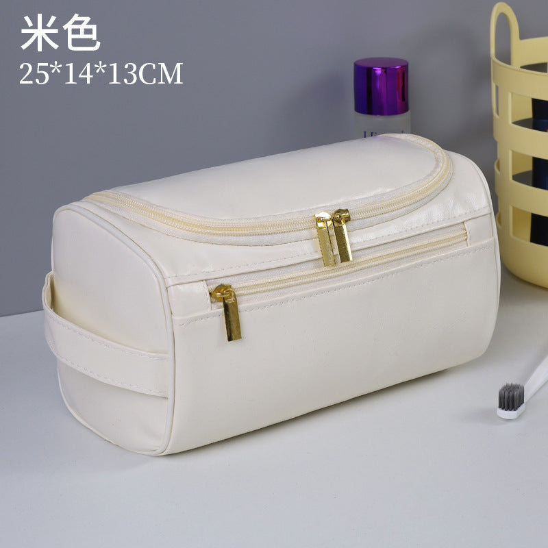 Cross-border Amazon Travel PU Leather Multifunctional Storage Bag Wash Bag Large Capacity High Color Waterproof Storage Bag
