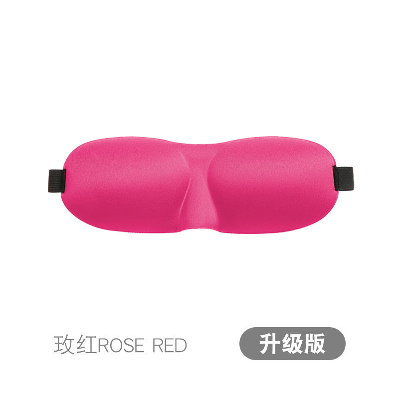 3D Eye Mask Sponge Fabric Light-Blocking Eye Protection Travel Aviation Sleep Unisex Customizable Logo Full Blackout