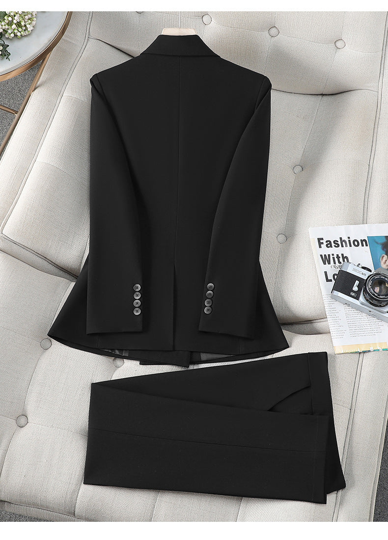 Cross-Border Suit Set for Female College Students, Interview Attire, Formal Fitted Jacket, New High-End Professional Workwear