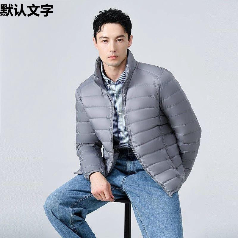 2024 New Style Lightweight Cotton Western Style Clothing Men's Short Lightweight Anti-Season Light Warm Jacket Fashionable Stitching