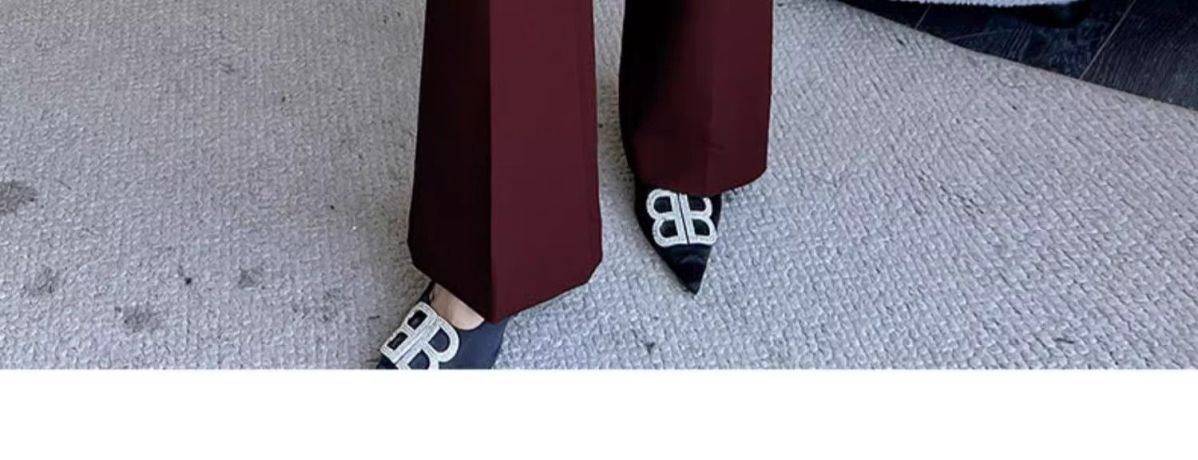Fashionable Ancora Red Suit Suit Women's 2025 Autumn New Commuting Professional Work Clothes Slim Suit Two-Piece Set