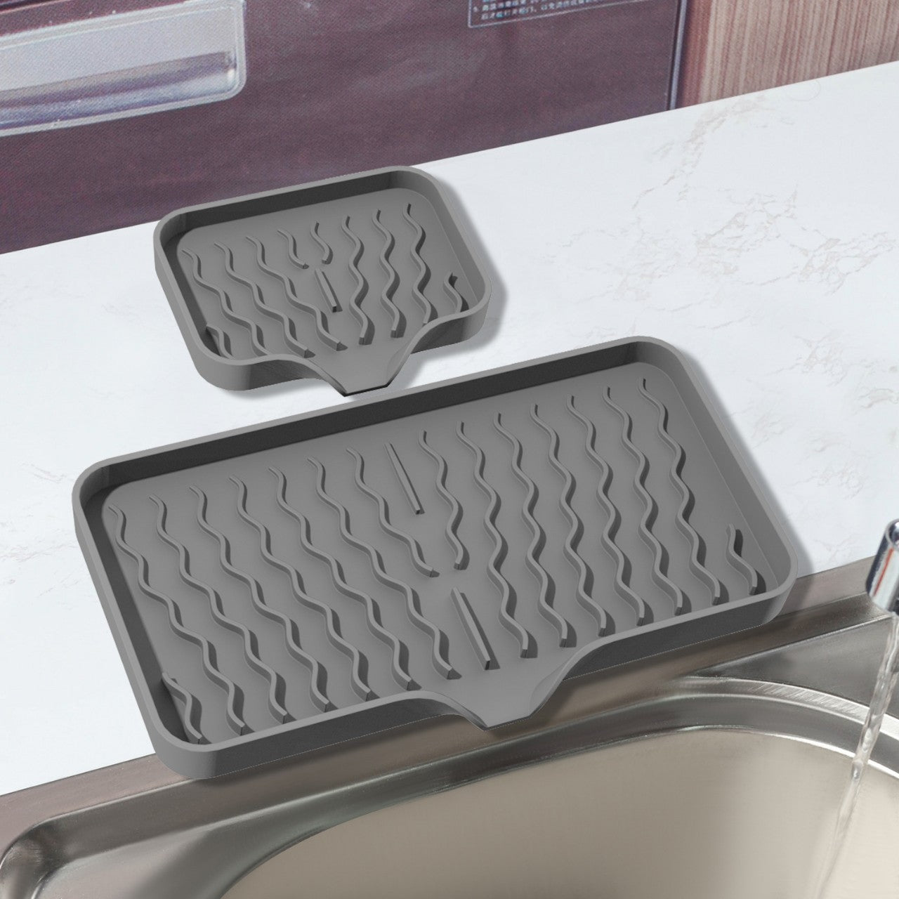 In-Stock New Draining Mat Storage Rack, No-Drill Soap Holder, Silicone Soap Box, Japanese-Style Bathroom Soap Rack