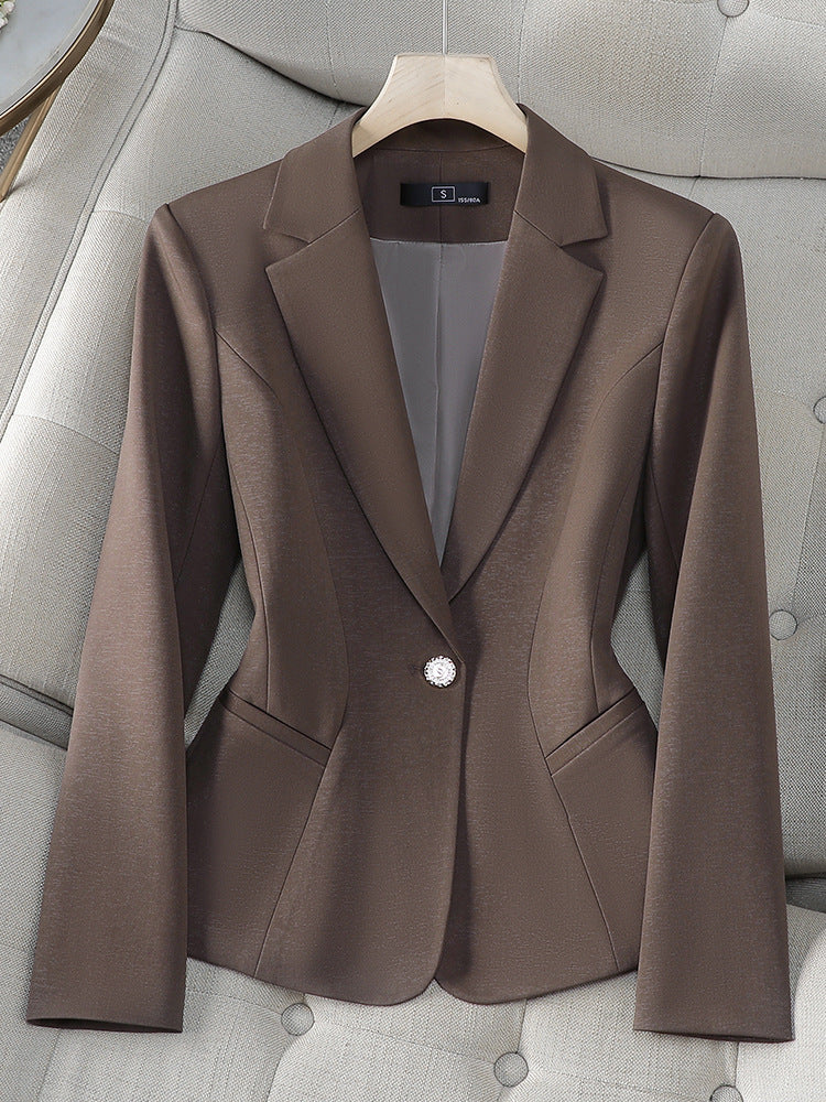 2025 Autumn/Winter Amazon Casual Fashion Women's Slim Short Chanel-Style Blazer for Cross-Border Trade 8535